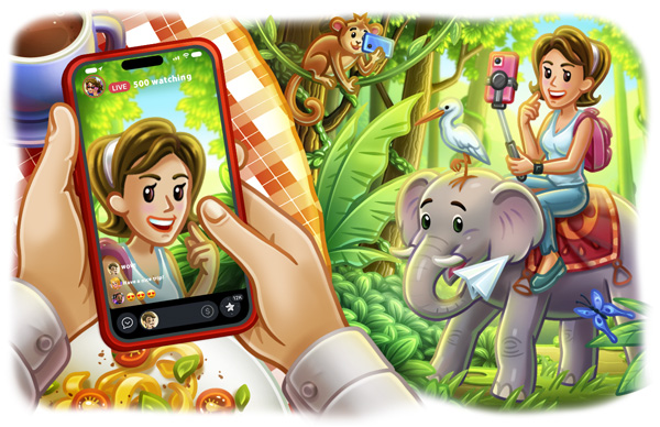 Live Stories, Repeated Messages, Auctions for Gifts and More